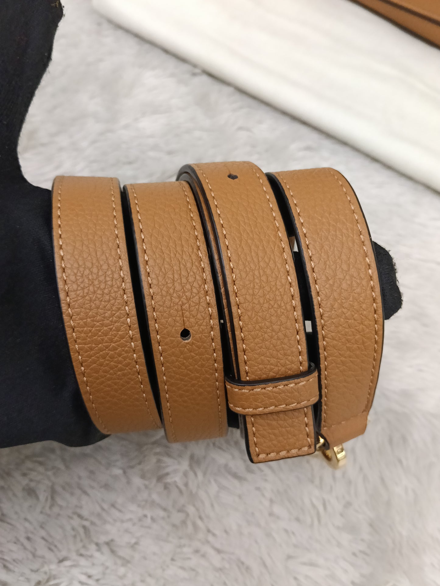 Loewe Puzzle Small Grained Caramel GHW 2023