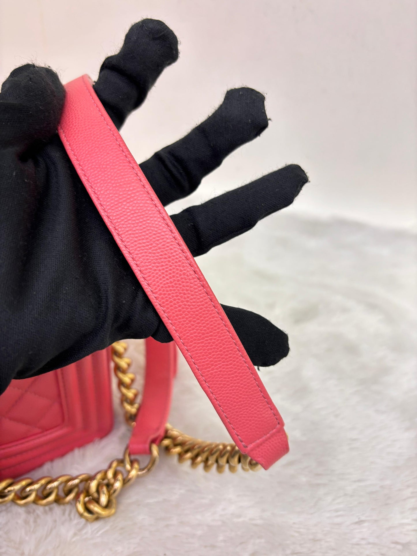 Chanel Boy 20 Small Caviar Pink GHW #25