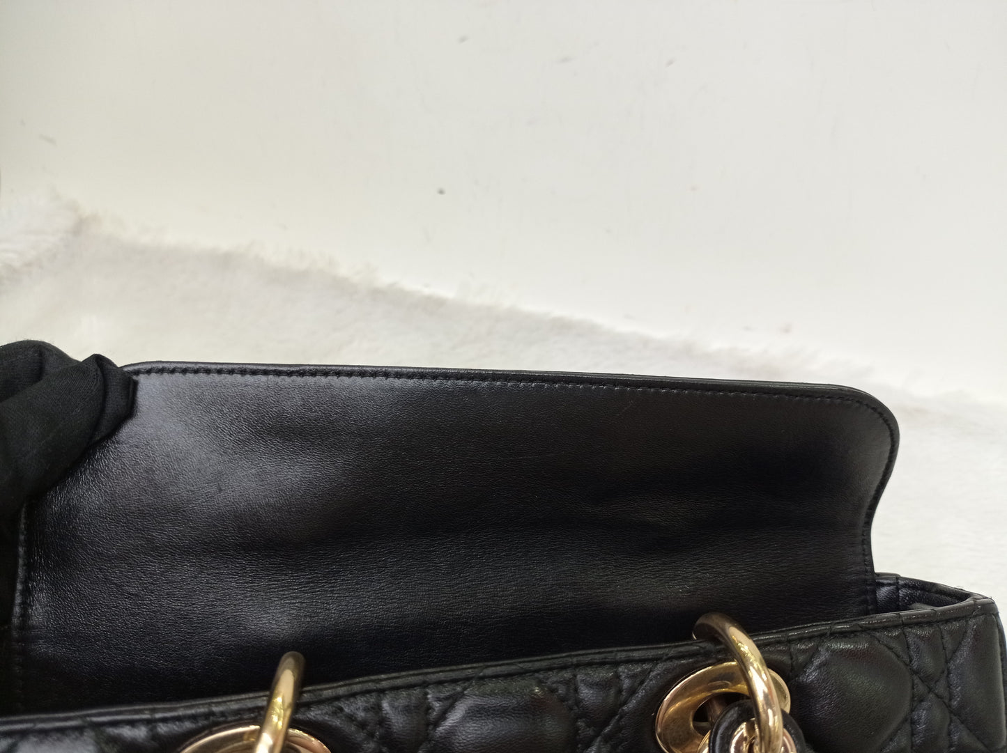 Dior Lady D'Joy Medium Lamb Black GHW 2016