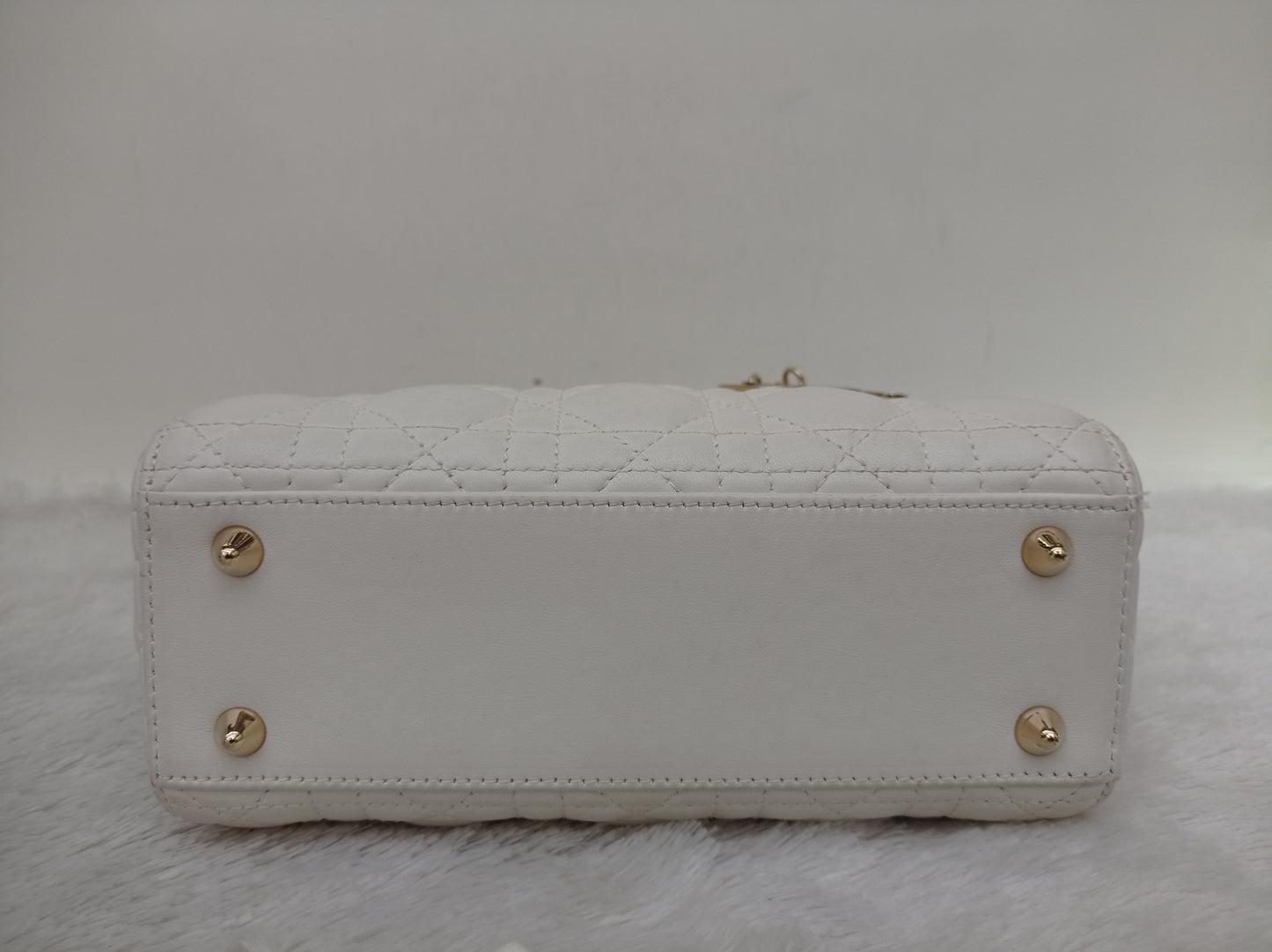 Lady Dior Small Lamb White LGHW 2019