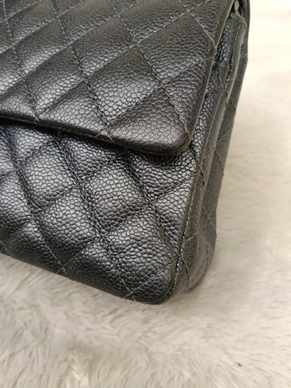 Chanel Medium Caviar Charcoal RHW DF #20