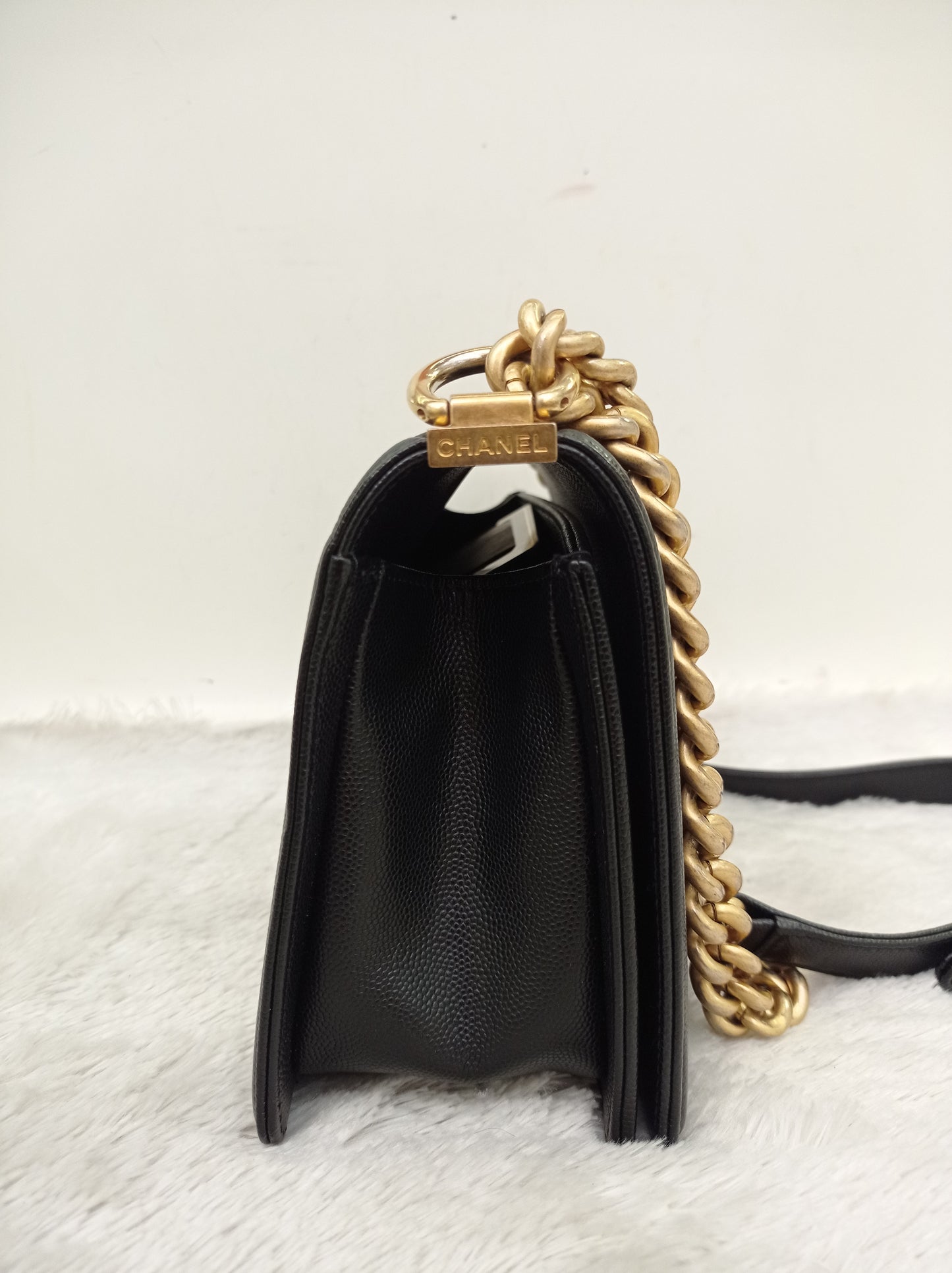 Chanel Boy 25 Caviar Black GHW #30