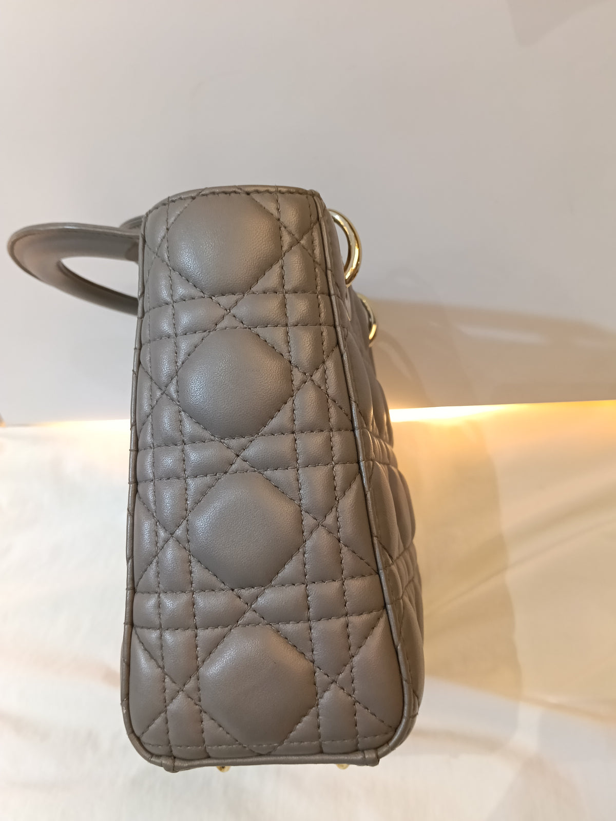 Lady Dior Small Lamb Grey GHW 2019