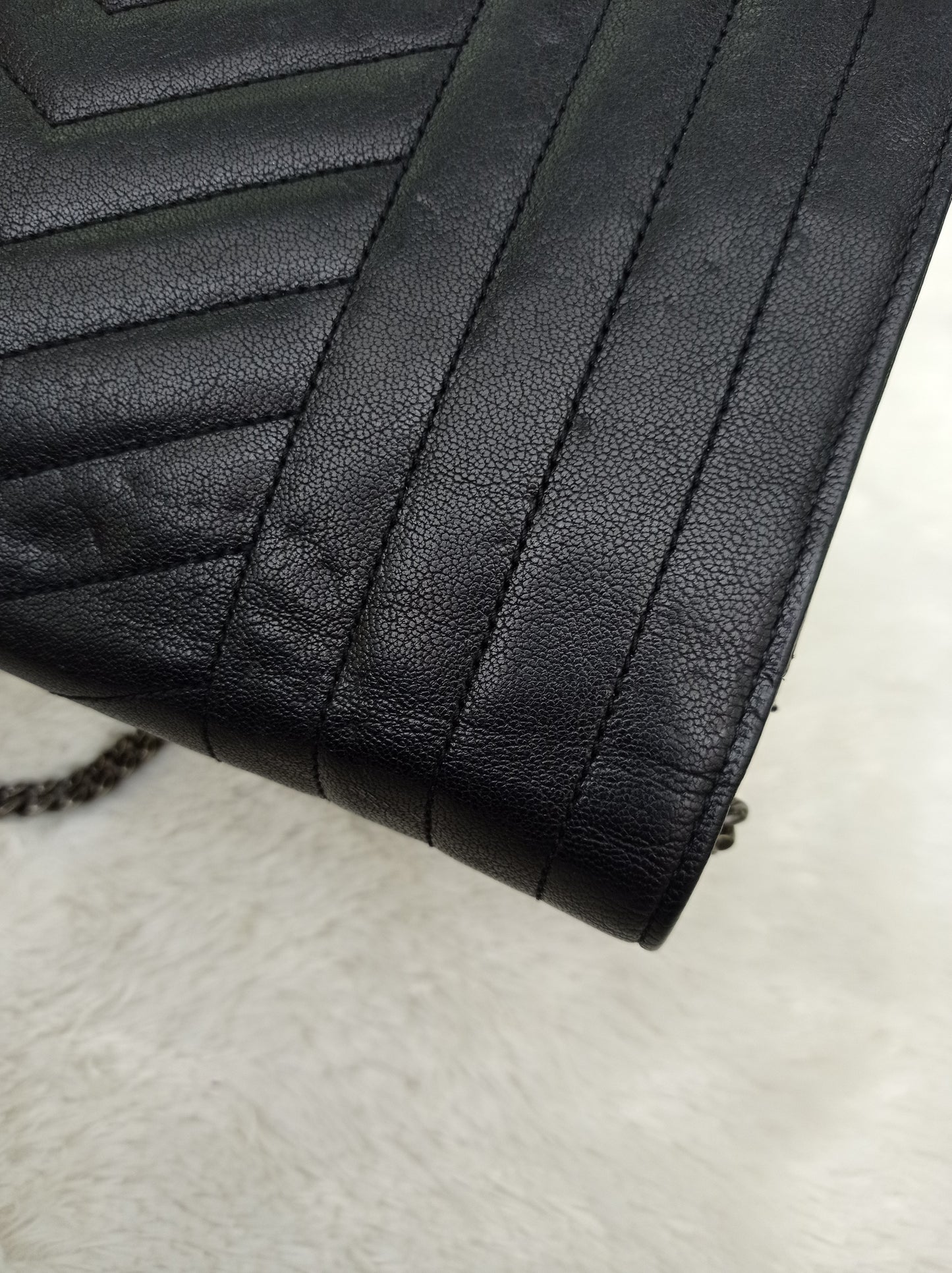 YsL WOC 22 Monogram Calfskin Black RHW 2016