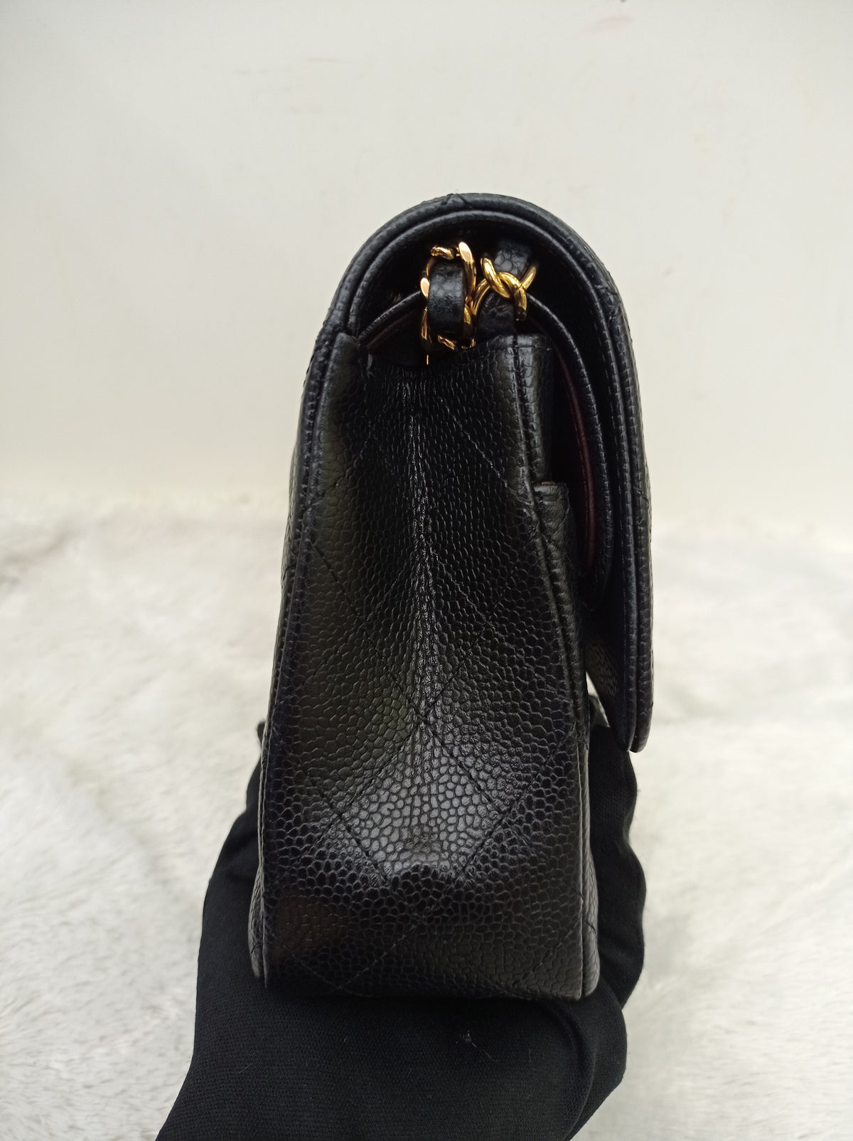 Chanel Medium Caviar Black GHW DF (CHIP)