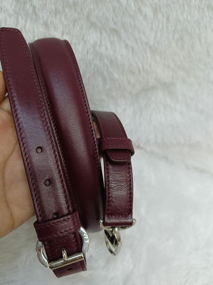 Dior Granville Cannage Lambskin Maroon SHW 2011