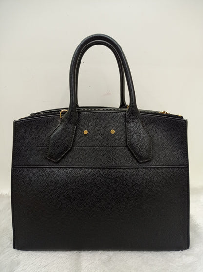 LV Steamer MM Taurillon Noir 2016