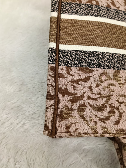 Dior Tote Book Medium Brocart Embroidered Pink Brown 2022