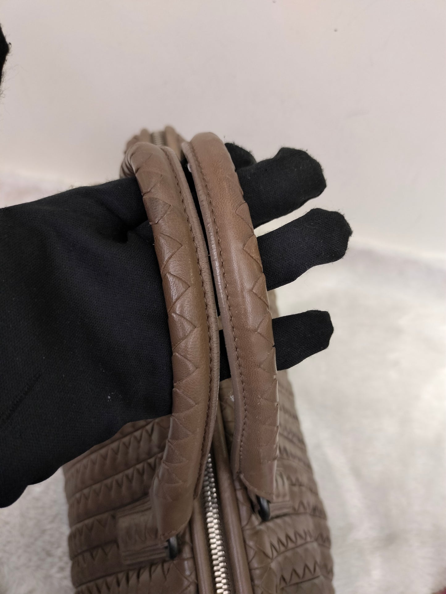 Bottega Veneta Intrecciato Doctor Bag Beige RHW 2008