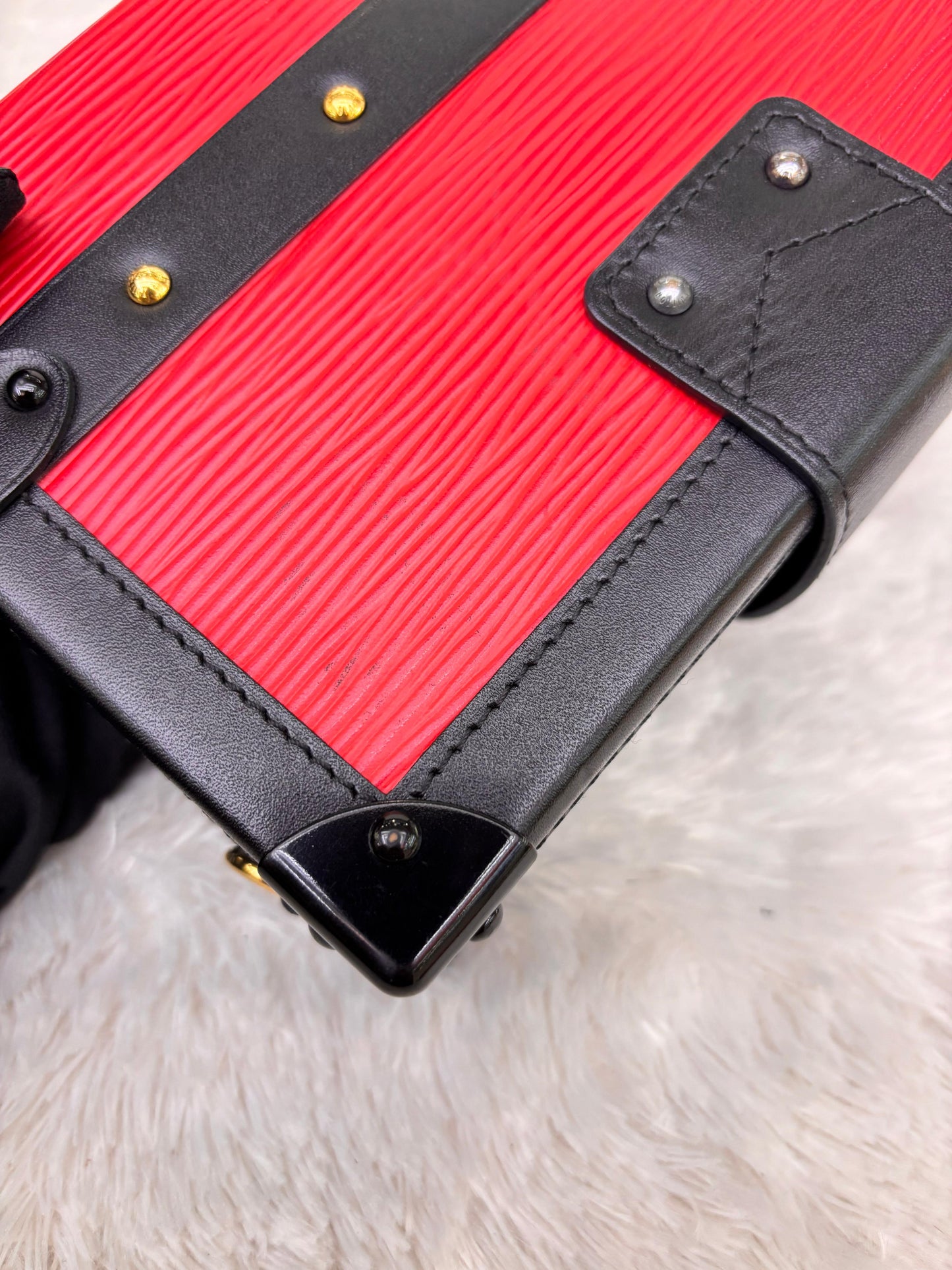 LV Petite Malle Epi Coquelicot Black 2015