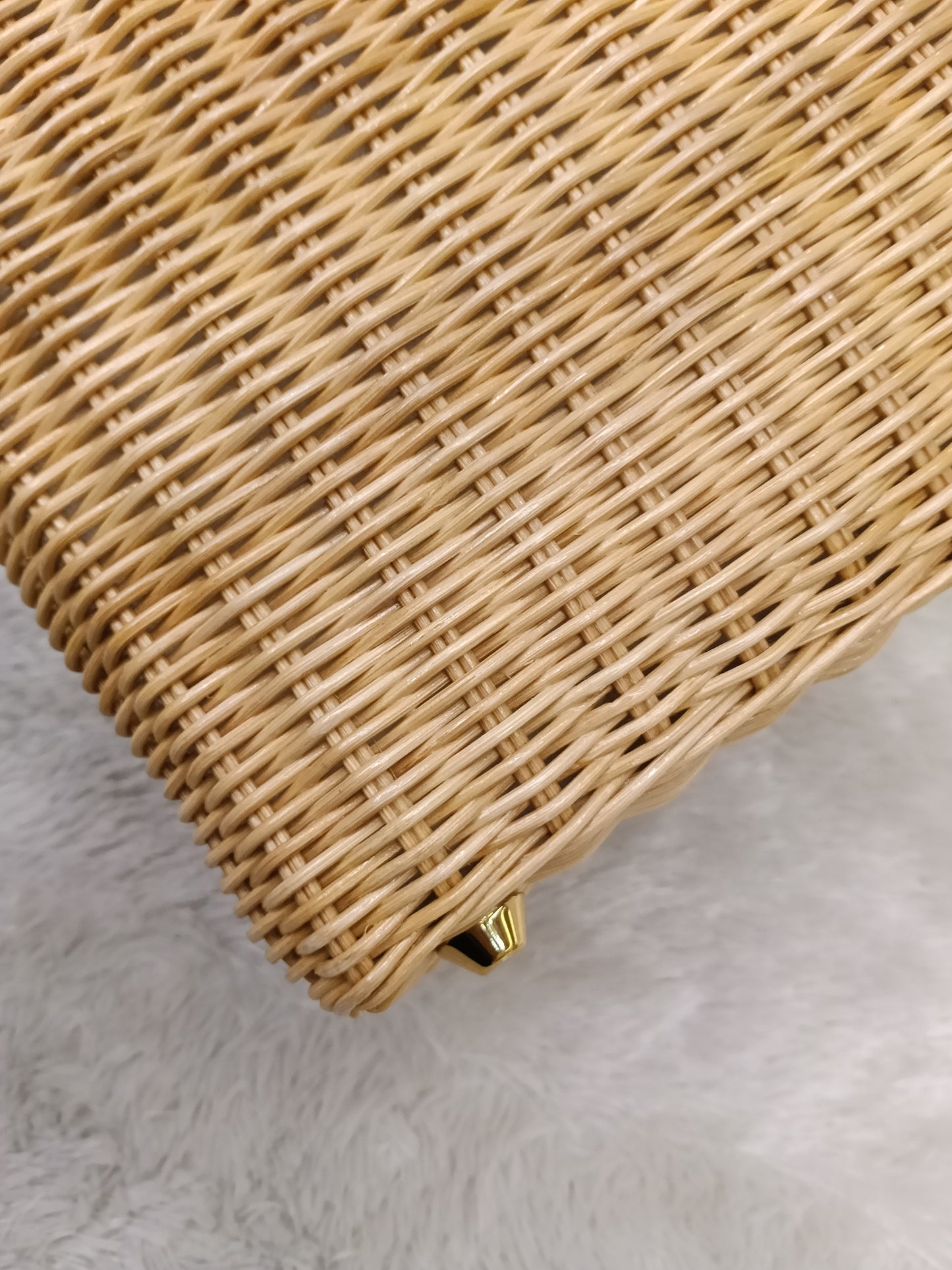 Prada Midollino Canapa Naturale Bianco GHW