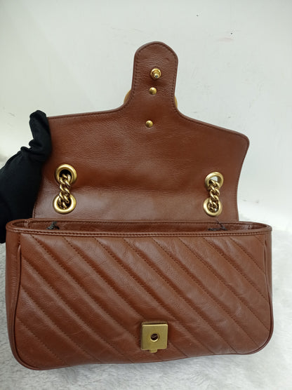 Gucci Marmont Small Brown GHW
