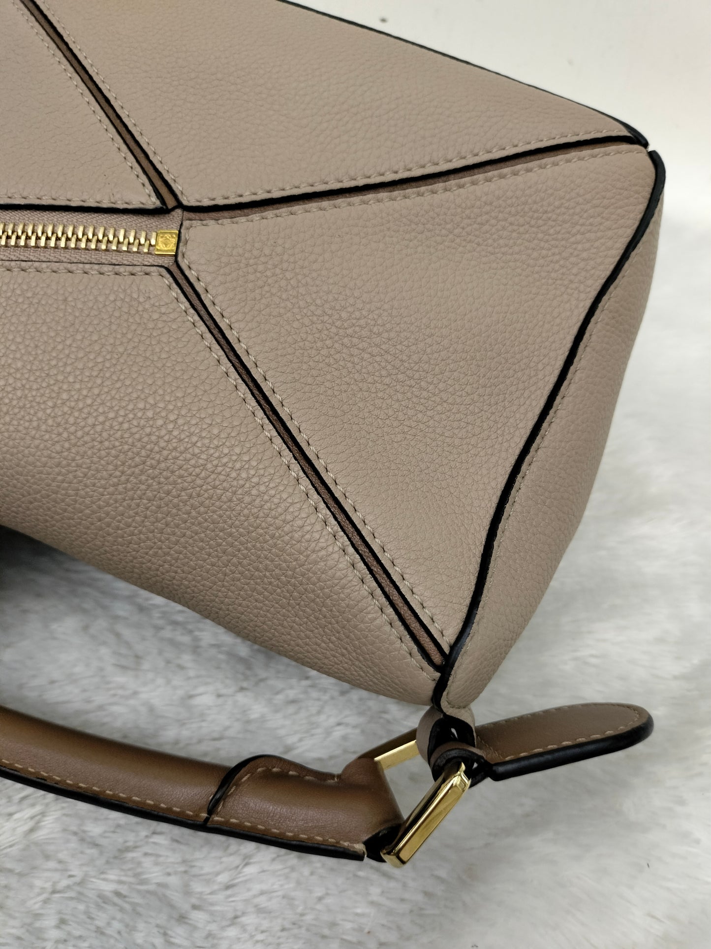 Loewe Puzzle Small Grained Sand Mink GHW 2020