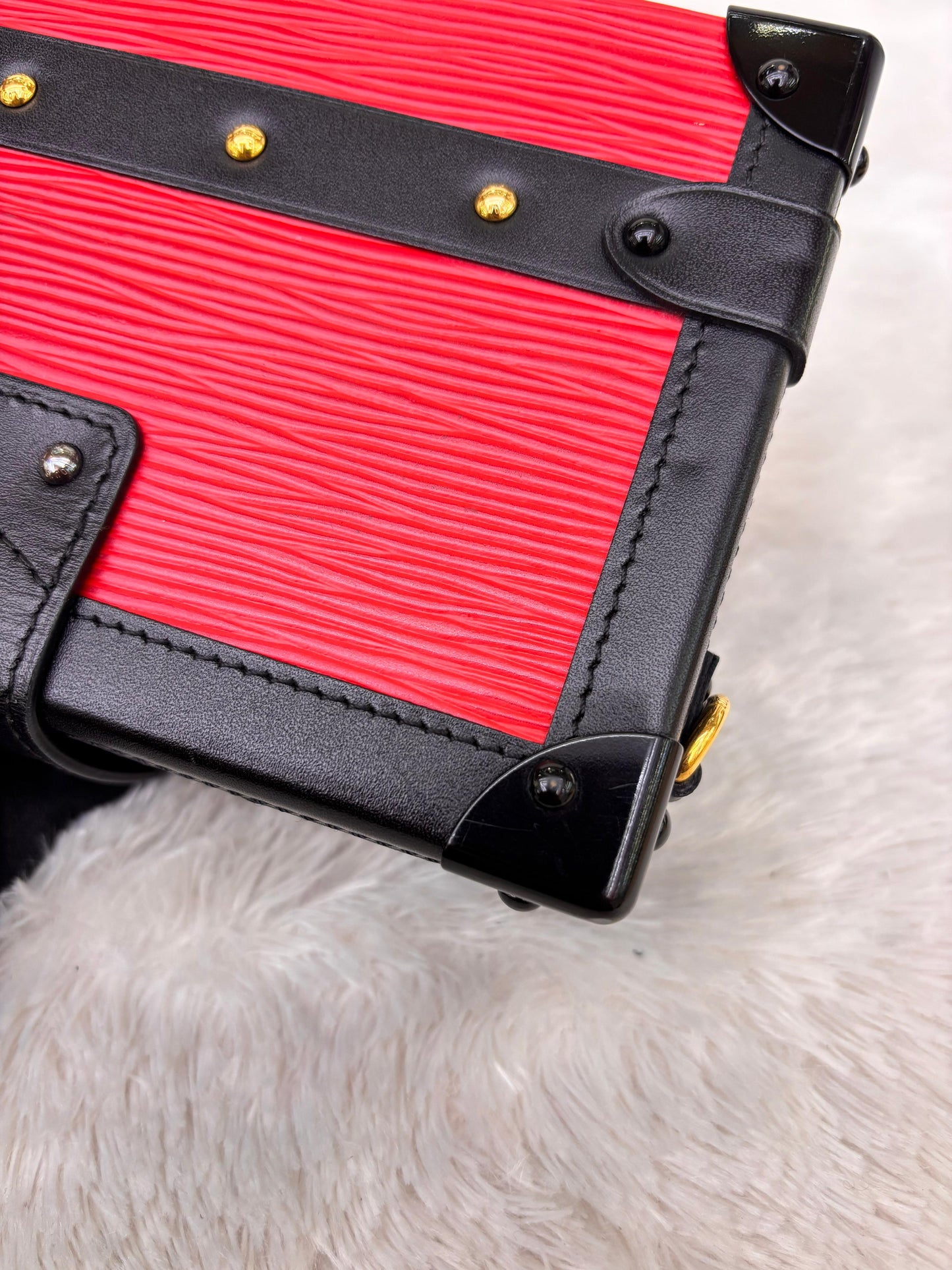 LV Petite Malle Epi Coquelicot Black 2015