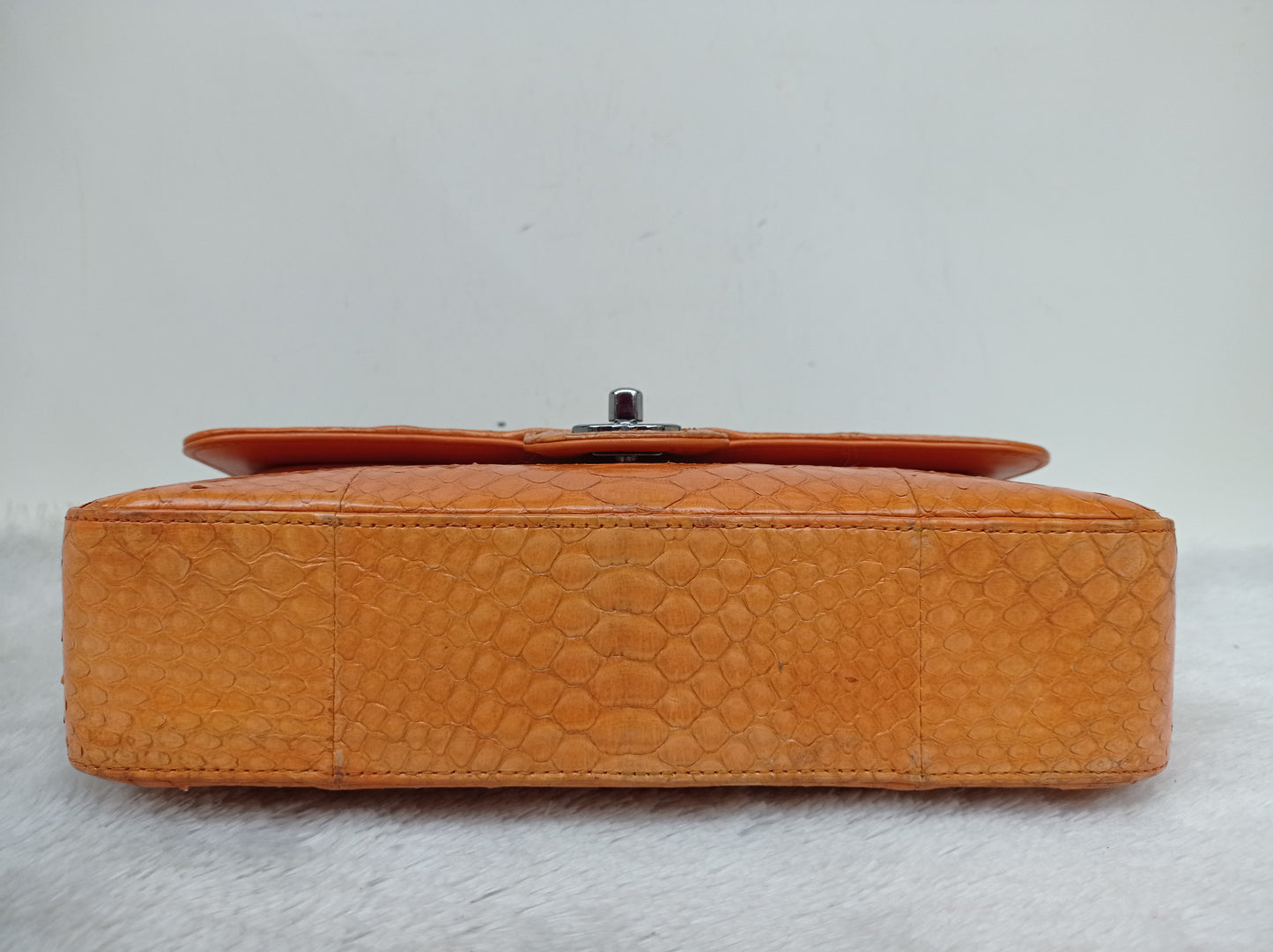 Chanel Medium Exotic Python Orange RHW DF #19
With holo, holo checker, dustbag