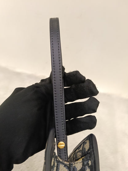 Dior Pouch Clutch Montaigne Oblique Navy GHW 2023