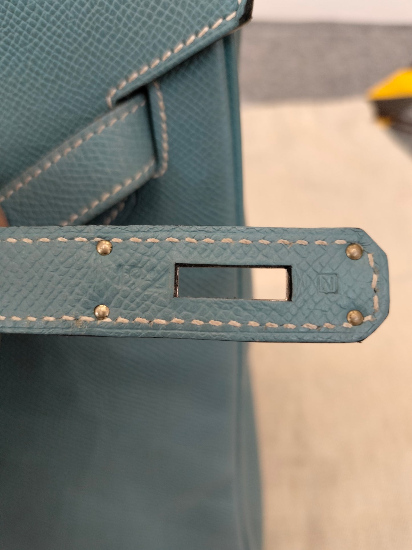 B35 Epsom Blue Jeans PHW #N square