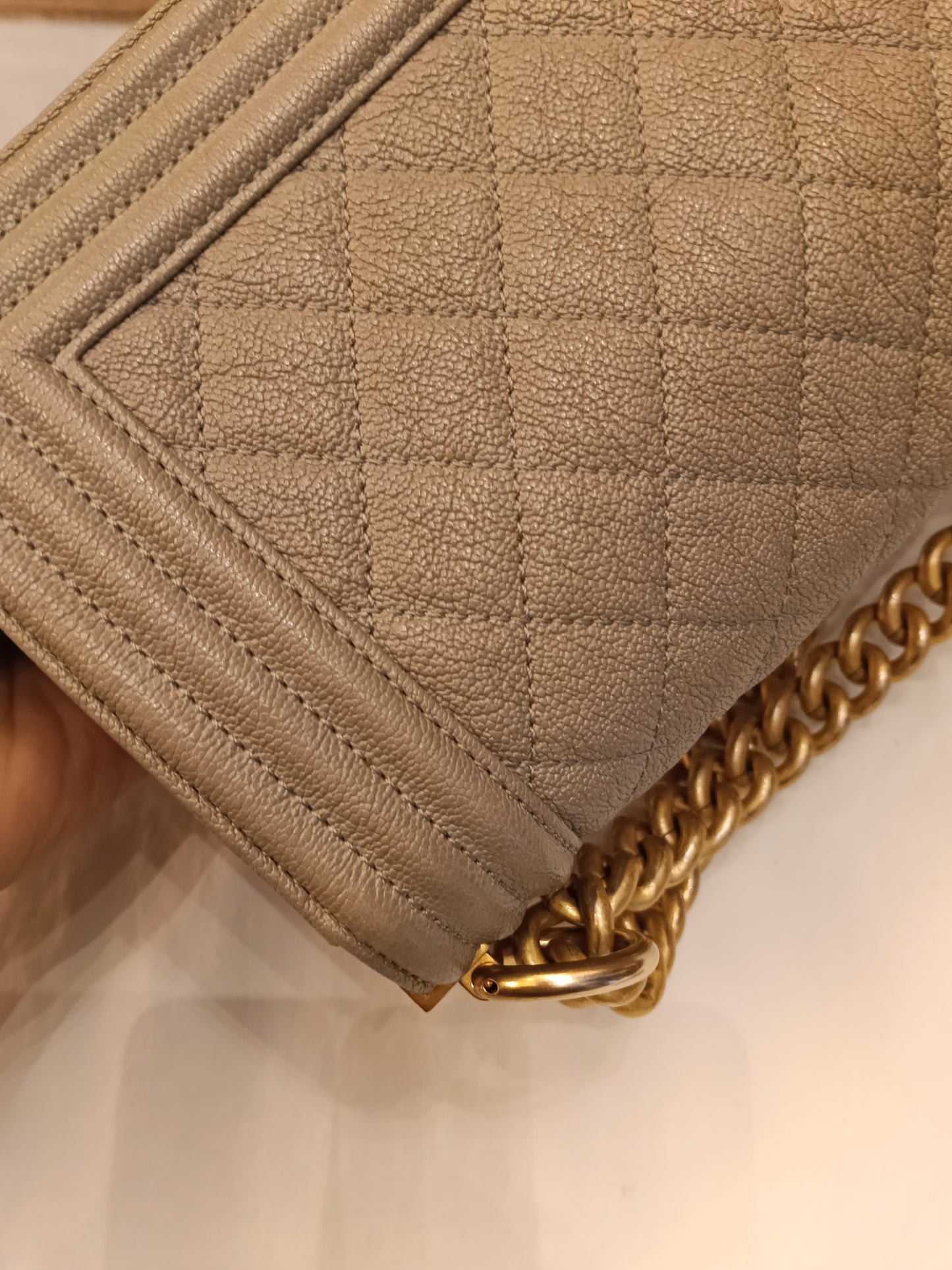 Chanel Boy 20 Caviar Taupe GHW #27