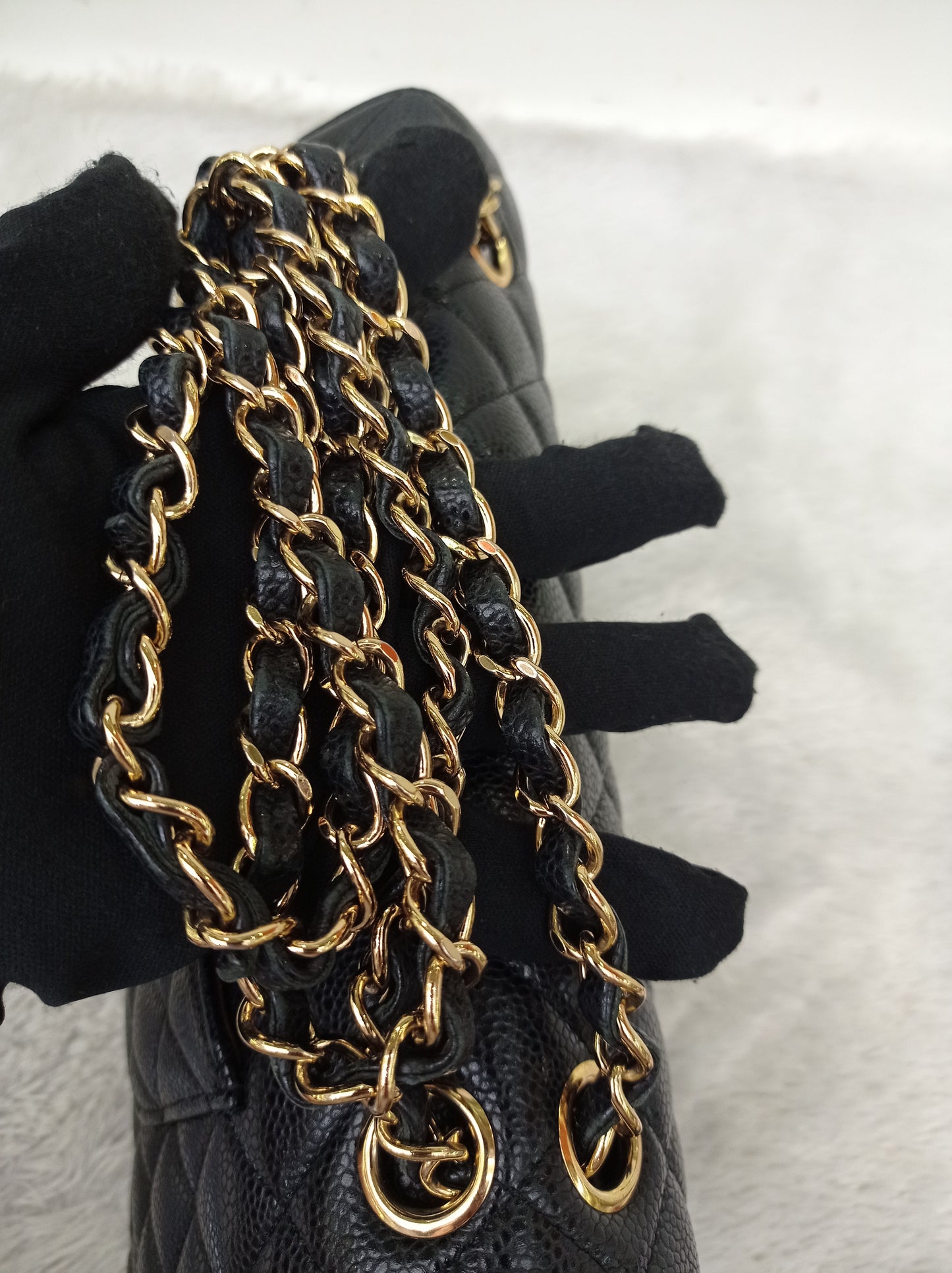Chanel Medium Caviar Black GHW DF #20