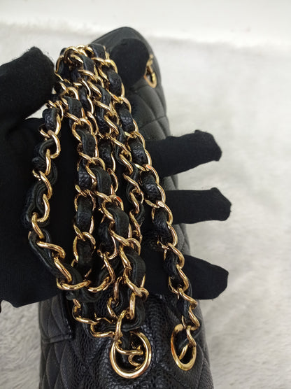 Chanel Medium Caviar Black GHW DF #20
