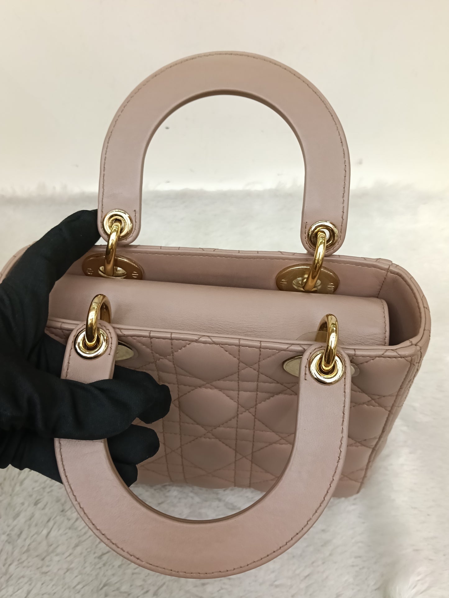 Lady Dior Small Lamb Fard GHW 2019