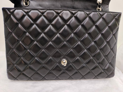 Chanel Maxi Lamb Black SHW SF #13