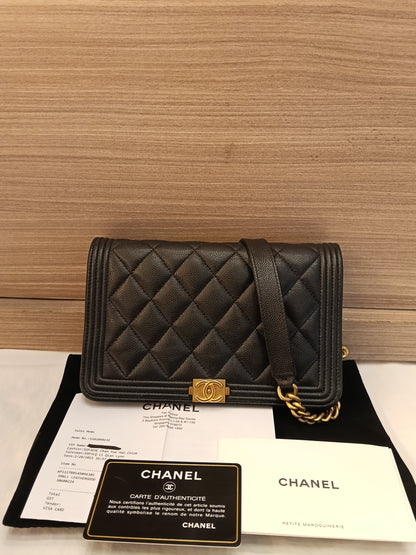 Chanel Boy WOC Caviar Black GHW #30