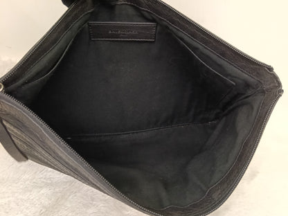 Balenciaga Clip Large Porte Documents Clutch Black SHW 2016