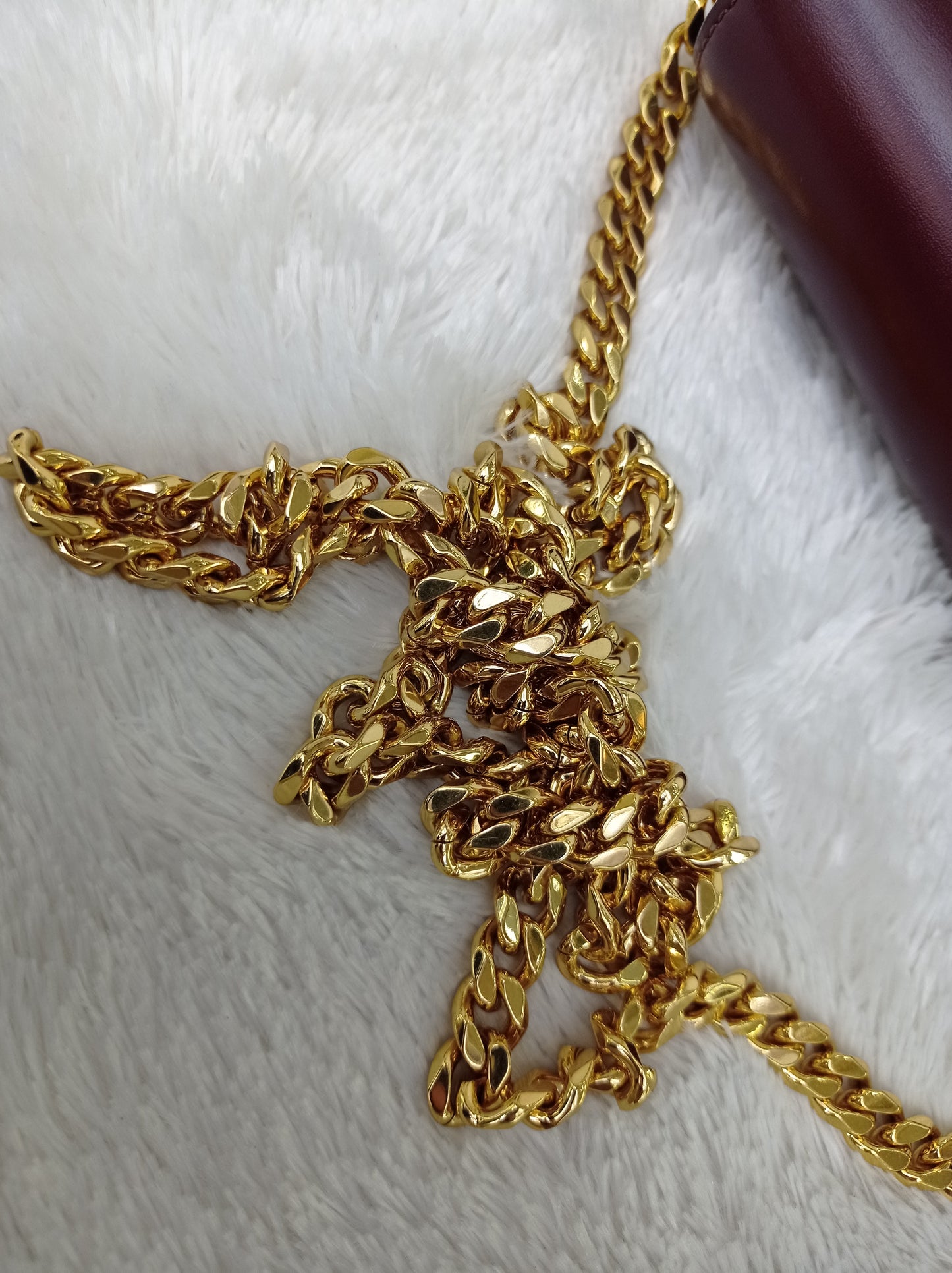 Celine Triomphe College Calfskin Dark Burgundy GHW 2023