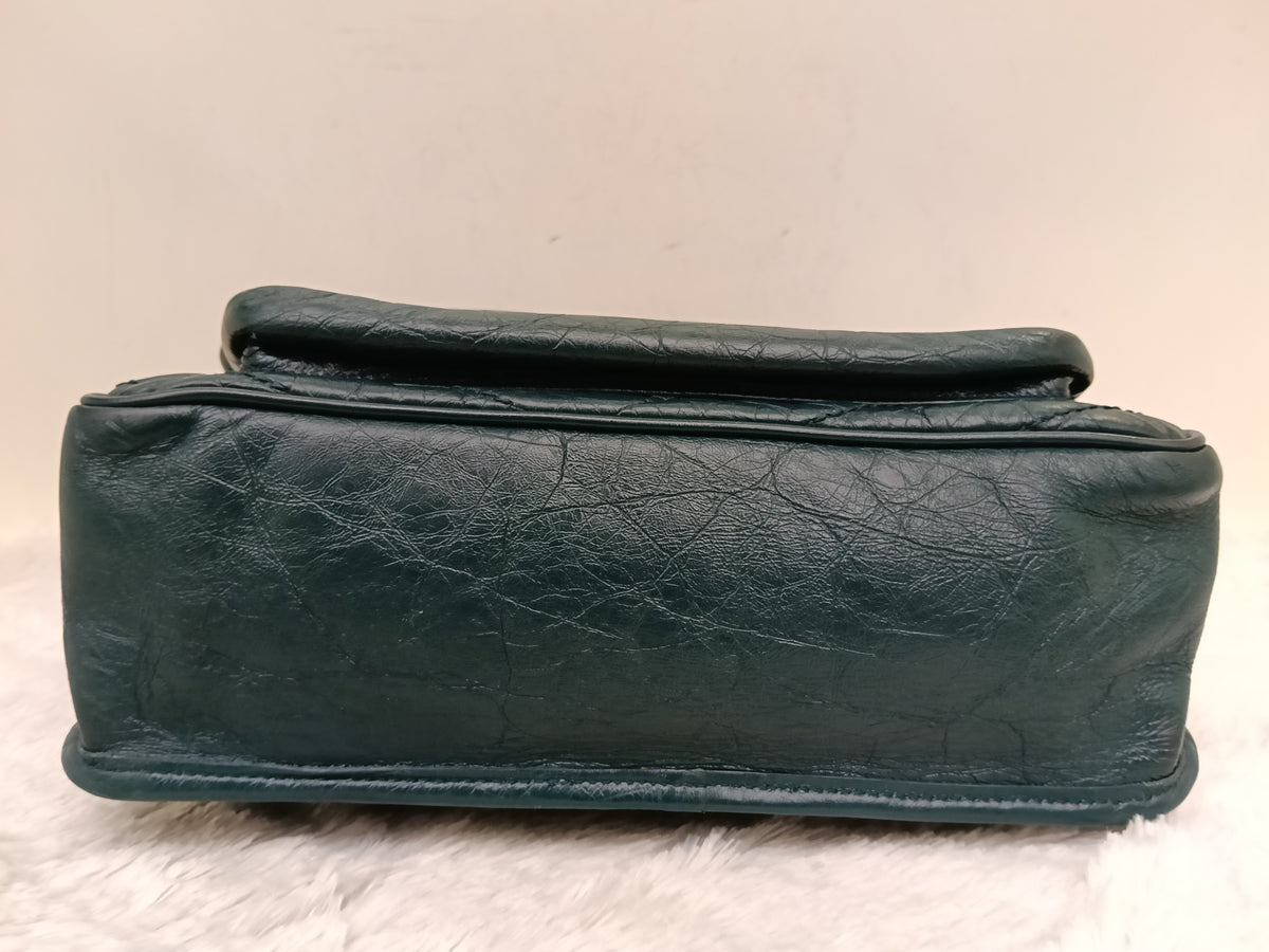 YsL Niki Medium Calfskin Emerald Green RHW 2018