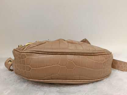 Balenciaga Le Cagole XS Croco Embossed Nude RGHW 2023