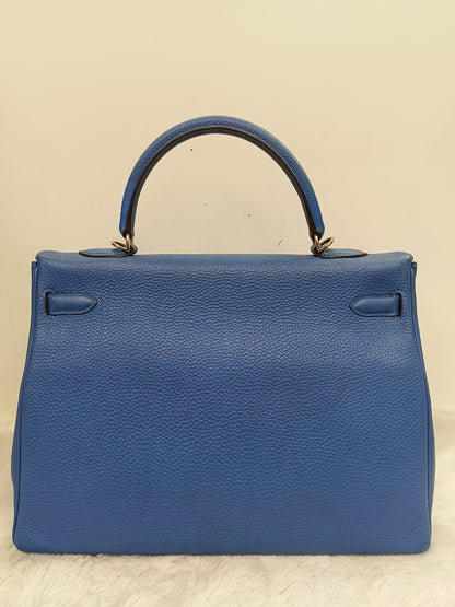 K35 Togo Blue Myconos PHW #O square