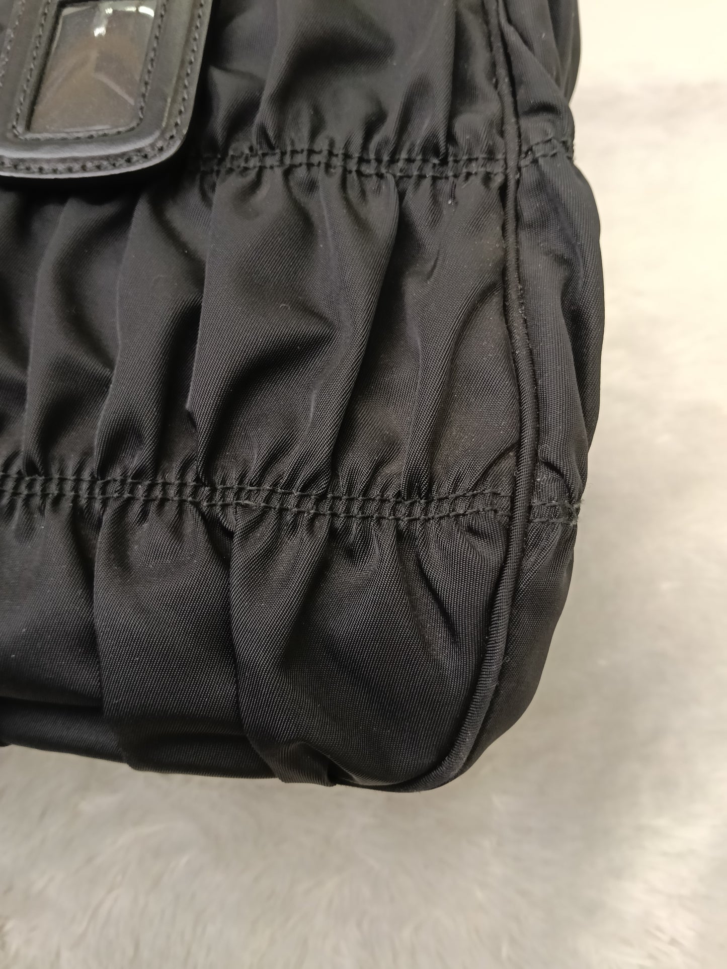 Prada Tessuto Gauffre Nylon Nero GHW