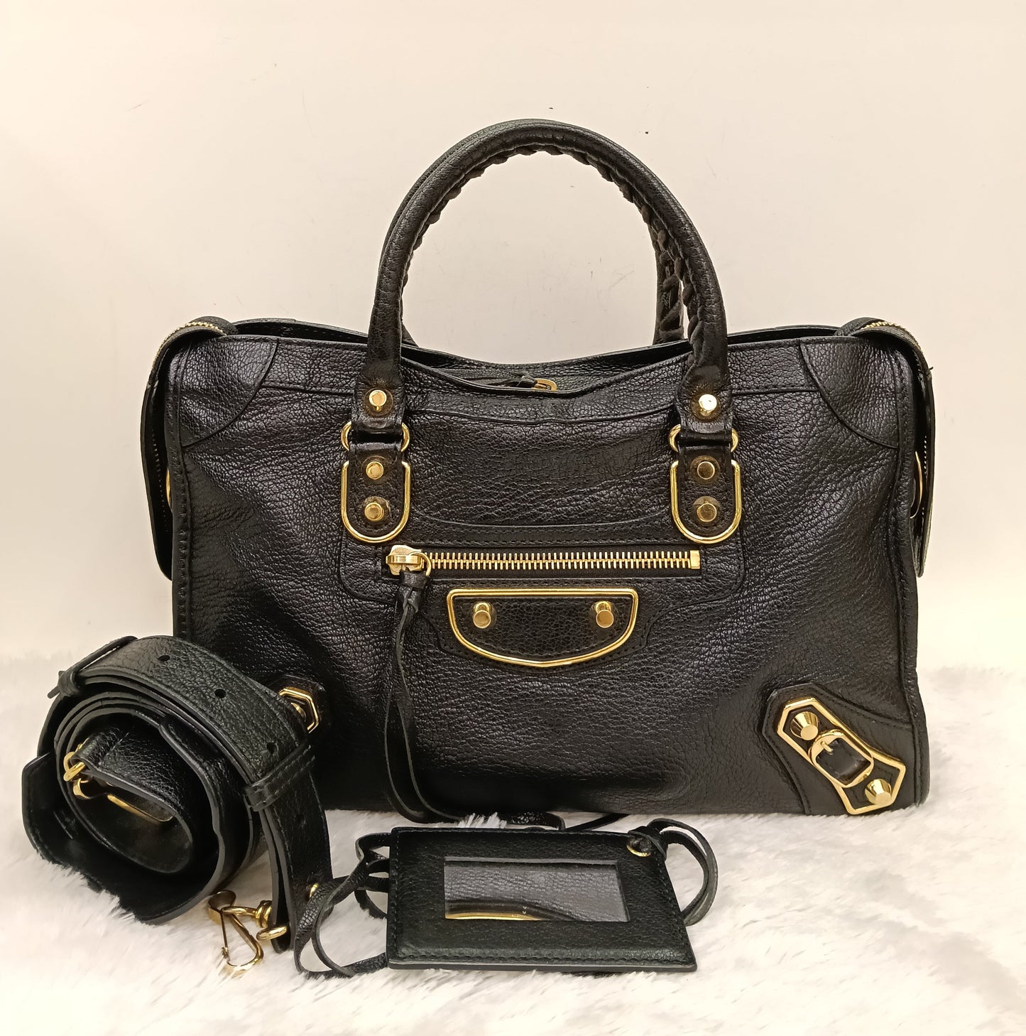 Balenciaga Small City Edge Black GHW 2016