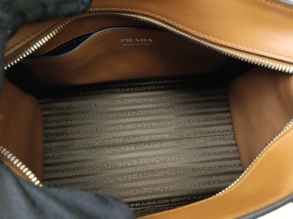 Prada Saffiano Cuir+C Cognac GHW