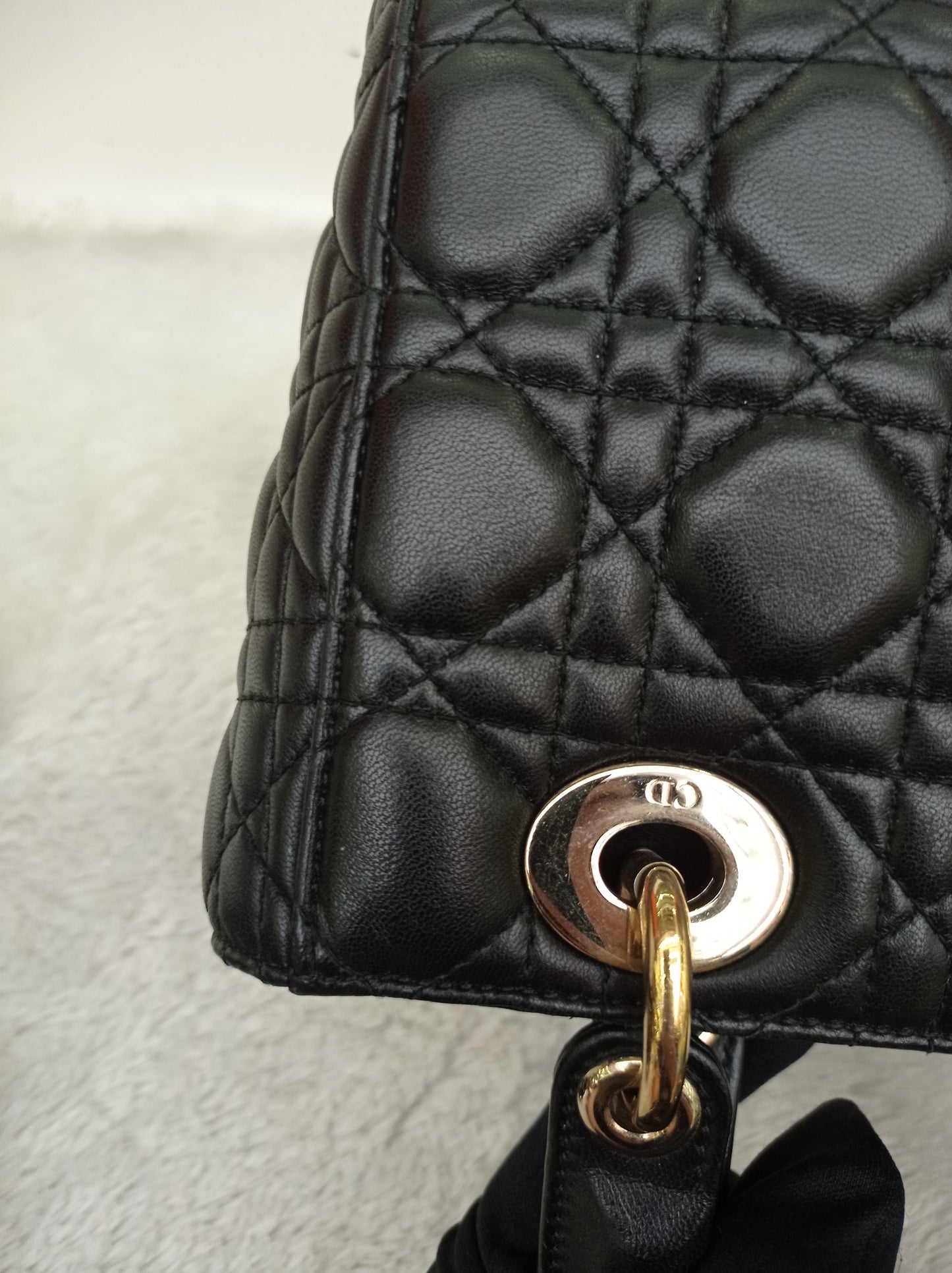 Lady Dior Small Lamb Black GHW 2018