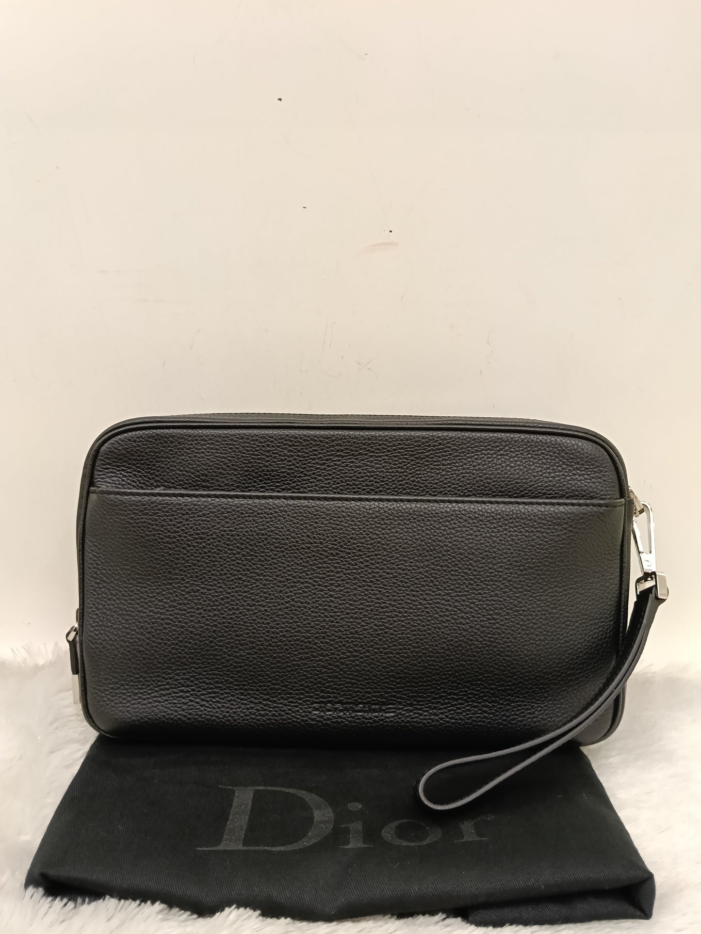Dior Homme Clutch Grained Black SHW 2017