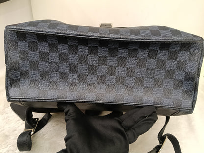 LV Newport Backpack Damier Graphite Cobalt 2016