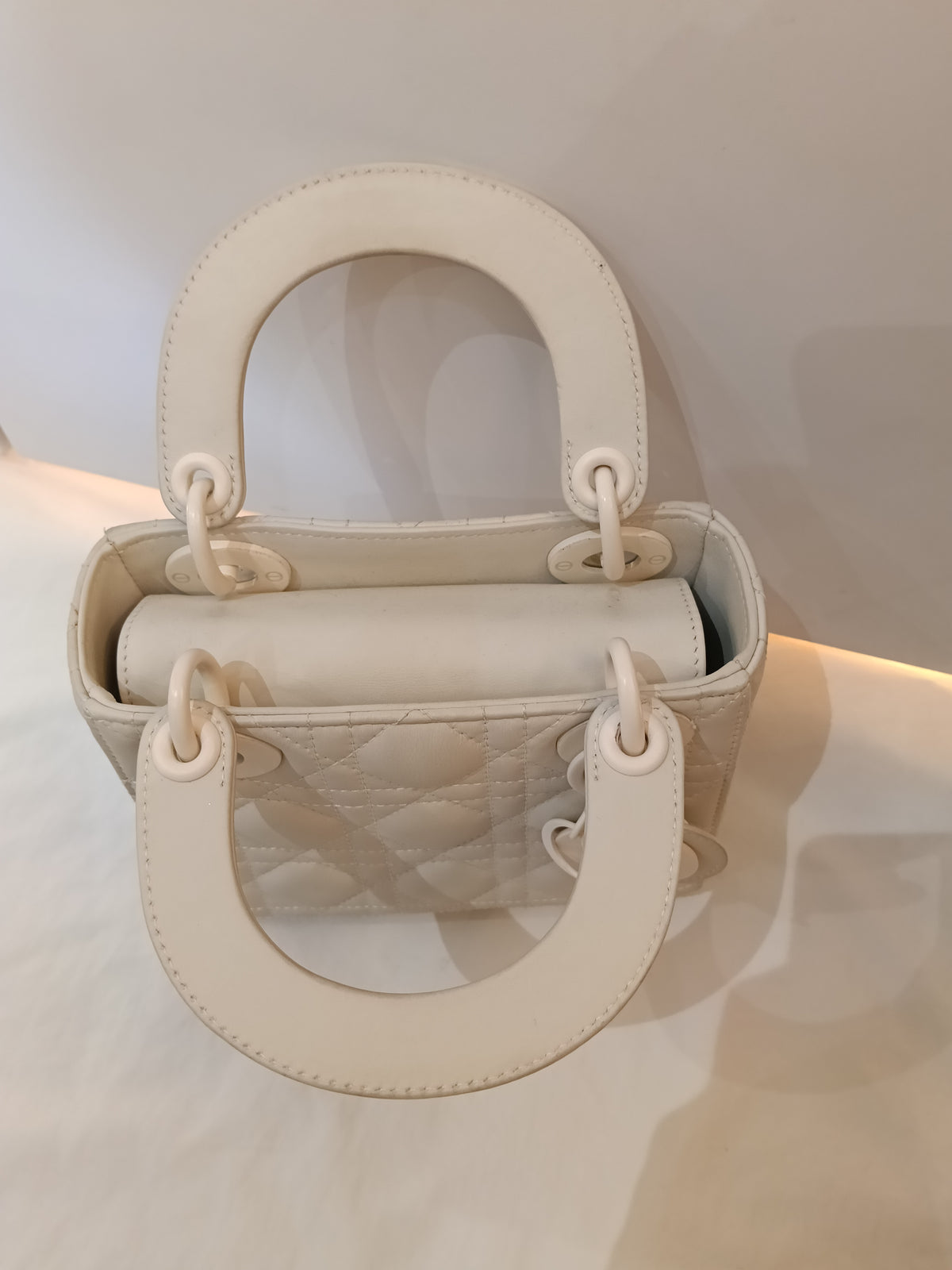 Lady Dior Mini Cannage Ultra Matte White 2020