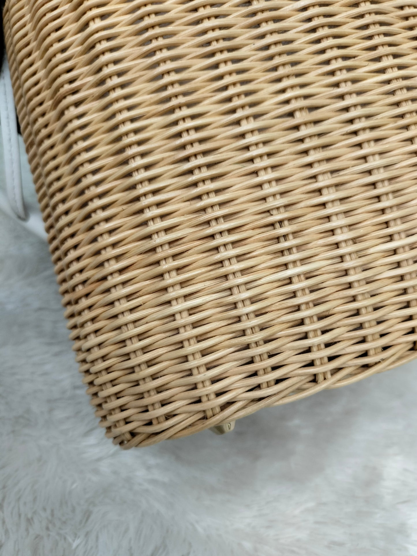 Prada Midollino Canapa Naturale Bianco GHW