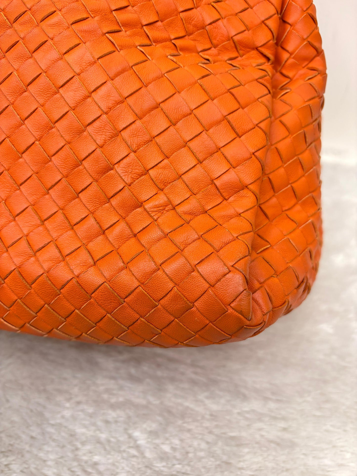 Bottega Veneta Parachute Intrecciato Tote Orange RHW 2011