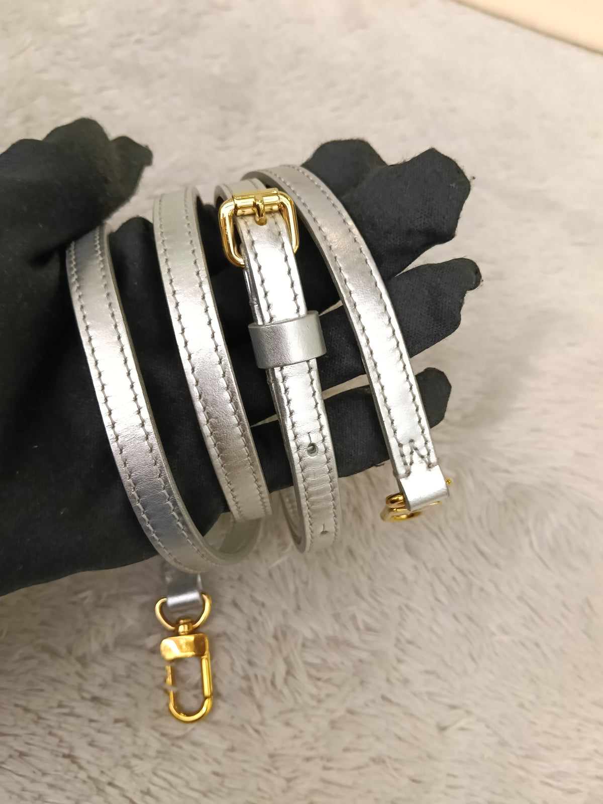 LV Petite Malle Epi Metallic Silver Gold 2017