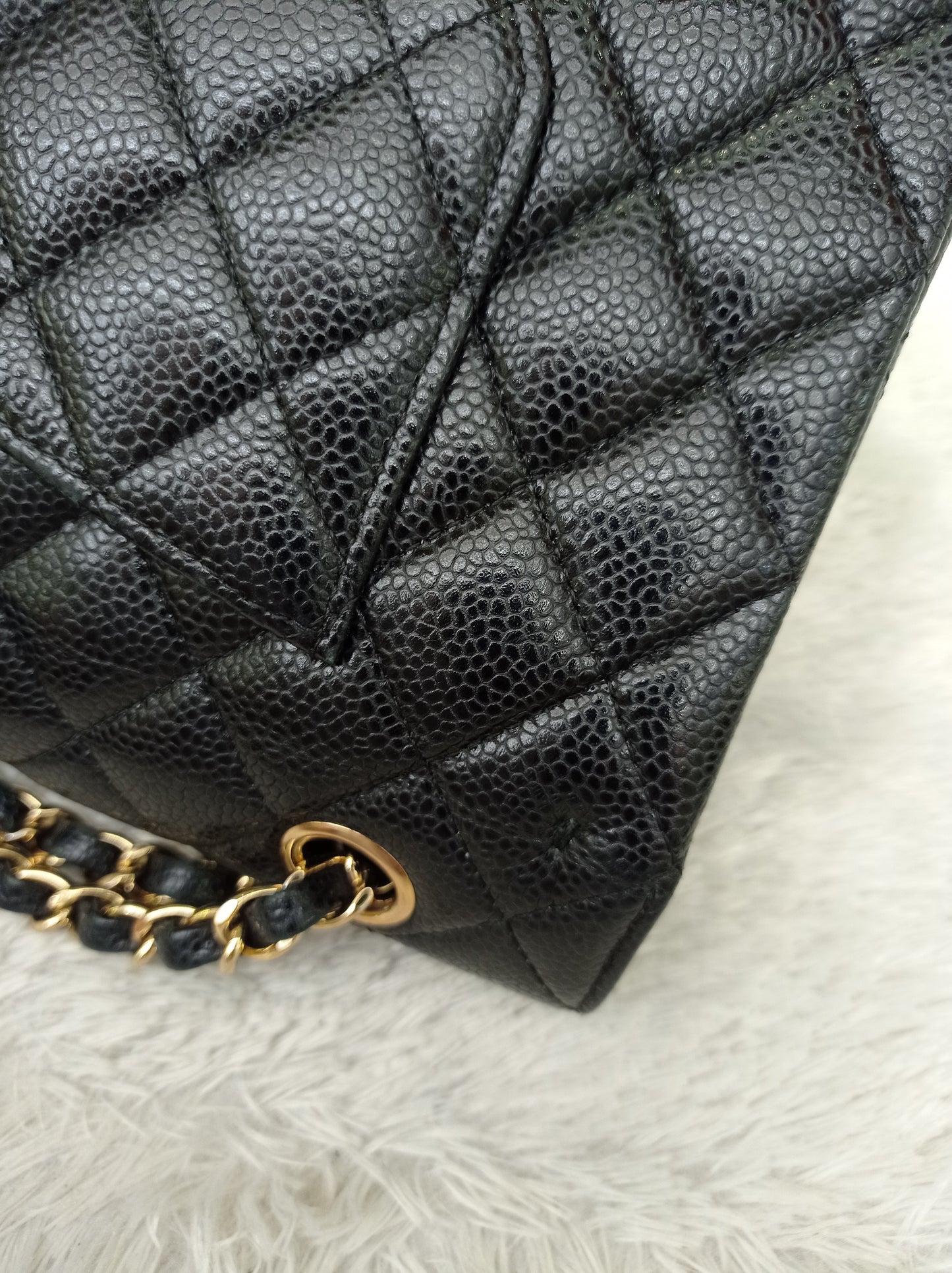 Chanel Medium Caviar Black GHW DF #20