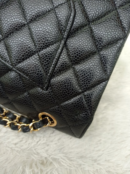 Chanel Medium Caviar Black GHW DF #20