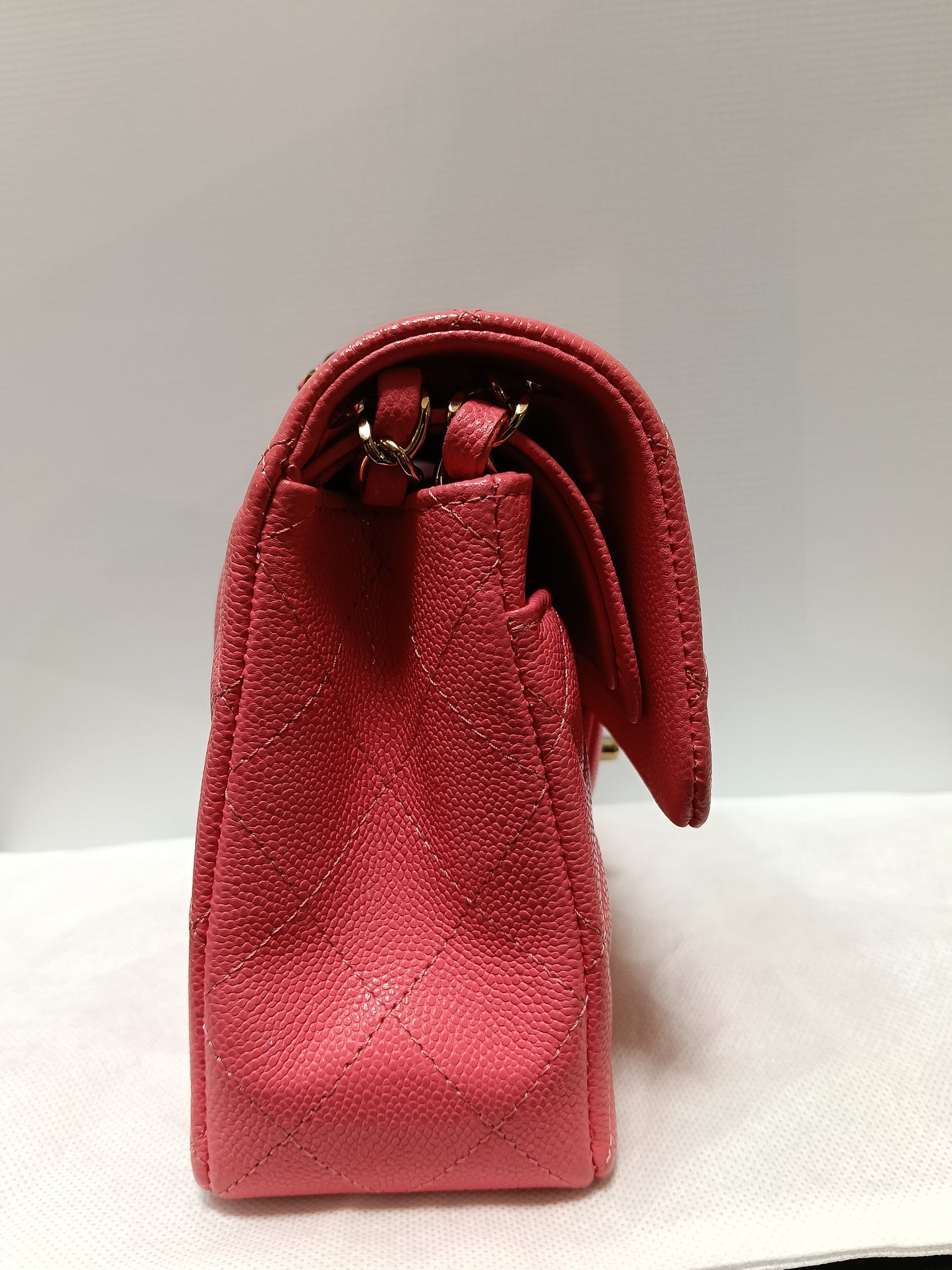 Chanel Small Caviar Pink GHW DF (CHIP)