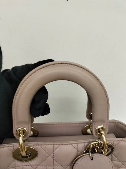 Lady Dior Small Lamb Taupe GHW 2018