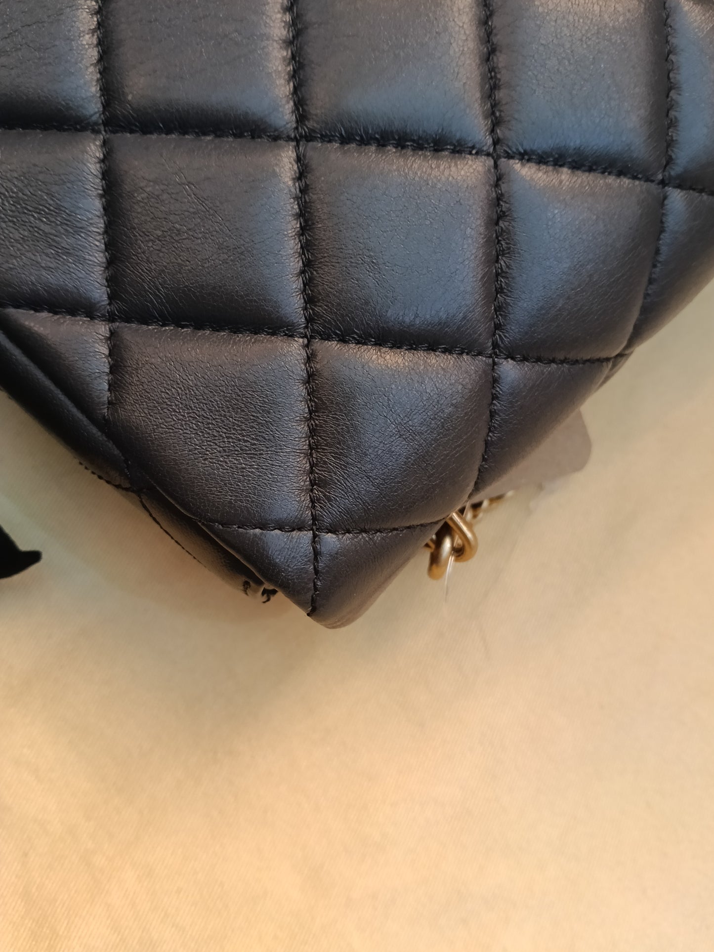 Chanel Seasonal Mini Flap Crush on Chain Calfskin Grey GHW (CHIP)