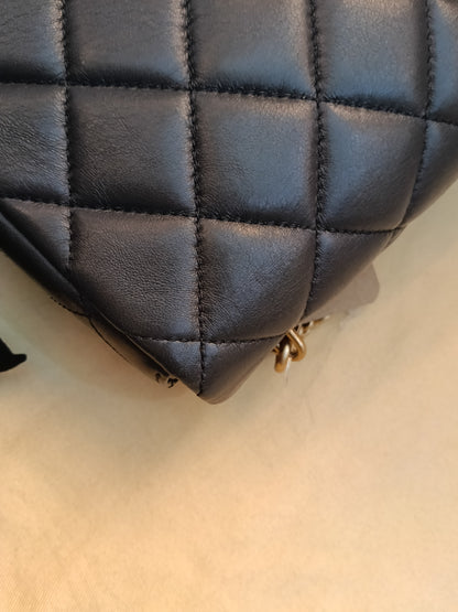 Chanel Seasonal Mini Flap Crush on Chain Calfskin Grey GHW (CHIP)