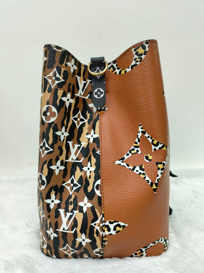 LV Neo Noe Monogram Giant Jungle Leopard Caramel 2019