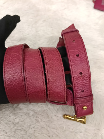 Balenciaga Small City Classic Burgundy GHW 2017